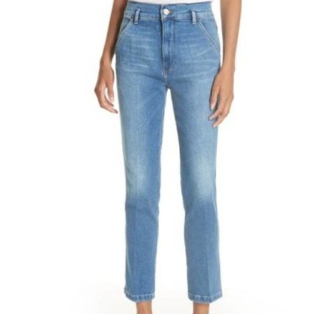 NWT Frame Le Slender Straight Leg Jeans In Ashton